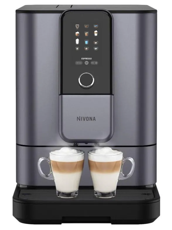 Кофемашина Nivona CafeRomatica, 1.8л, зерно+мол., автомат.капуч, дисплей, авторецептов -9, пригот, холодного кофе, жемчужно-голубой