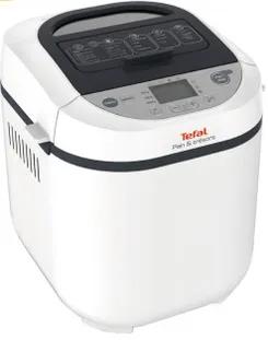 Хлебопечка Tefal Pain&Tresor 700Вт, программ-20, макс.вес -1кг, форма-прямоугольник, пластик, белый фото