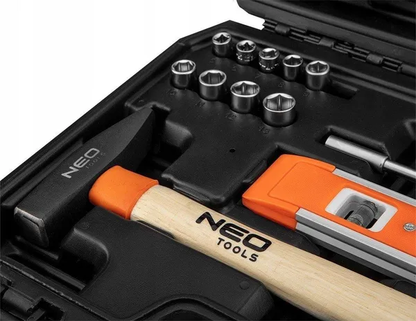 Набір інструменту Neo Tools, 60 од., 1/4", універсальний, кейс фото №2