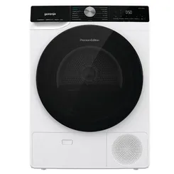 Сушильная машина Gorenje тепловой насос, 9кг, A++, 60см, дисплей, 15 программ, подсветка барабана, белый фото