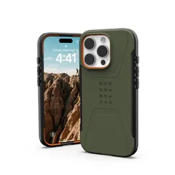 Чохол UAG для iPhone 16 Pro, Civilian Magsafe, Olive Drab фото