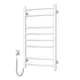 Полотенцесушитель Navin электрический Камелия, 800х480х105мм, кнопка, сталь, белый, левое подключение