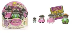 Набор фигурок Li`l Woodzeez Семья Енотов 4ед, книжка EN фото