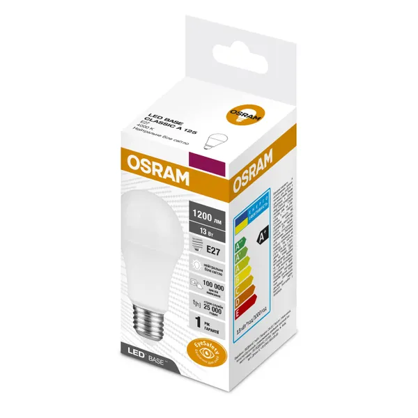 Лампа светодиодная OSRAM LED BASE CLA 13W (1200Lm) 4000K E27