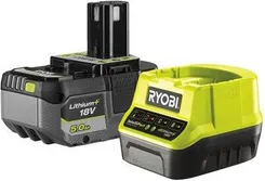 Акумулятор 18 В/ 5 А*год + зарядний пристрій Ryobi ONE+ RC18120-150X фото