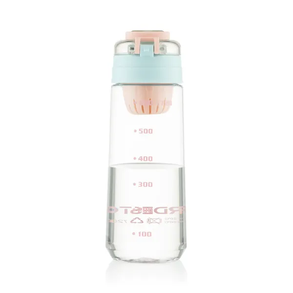 Бутылка для воды с отсеком для фруктов ARDESTO Duo 720мл, пластик, голубой, розовый цена в Украине