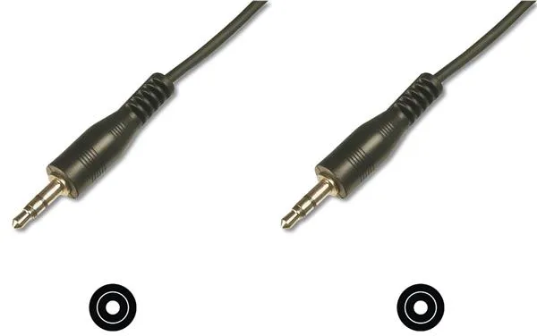 Кабель DIGITUS jack 3.5 > jack 3.5 (M/M), 1.5м, черный