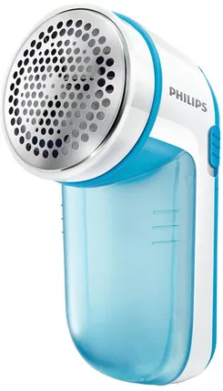 Машинка для удаления катышков Philips, 8800 об. в мин, большая площадь лезвий, 2хАА в компл, голубой фото