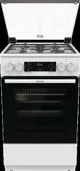 Плита Gorenje комби, 70л, 50x60см, дисплей, IconLed, чугун, белый