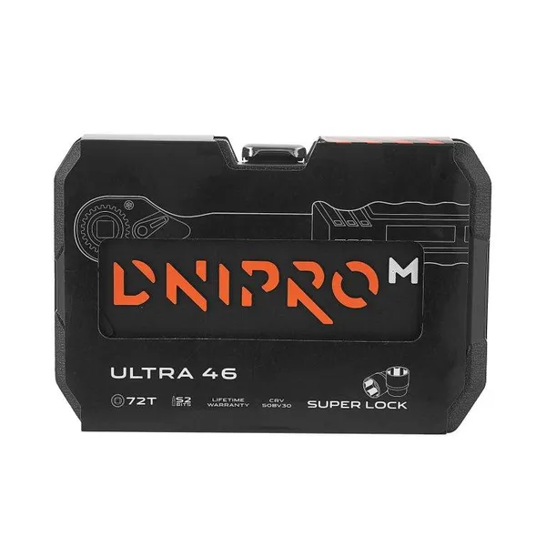 Набор инструментов Dnipro-M ULTRA 46 шт. 1/4" фото №5