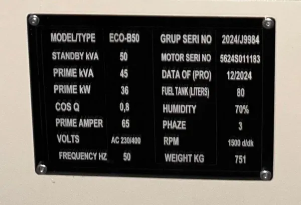 Купити Дизельний генератор TMG POWER ECOB-50, 36.3/40 кВт зі знижкою