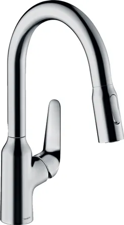 Змішувач для кухні Hansgrohe Focus M42, довж.виливу - 224мм, витяжний, 1важіль, KM180, хром фото