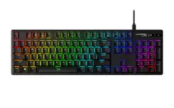 Клавіатура механічна HyperX Alloy Origins PBT 104key, Red, USB-A, EN/UA, RGB, чорний фото