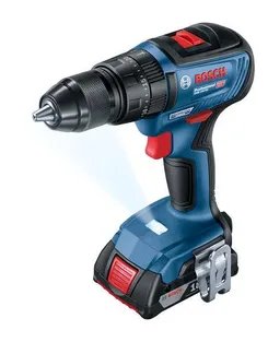 Шуруповерт-дрель ударный аккумуляторный  Bosch GSB 18 V-50, 18V2х2.0Ач, 28/50 Нм, 20+2, 460-1800об/мин, L-Case, 1.1кг фото