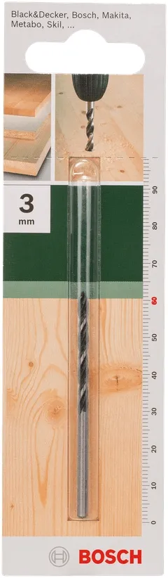 Сверло по дереву спиральное Bosch, 3х32мм цена в Украине