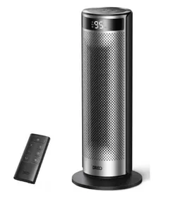 Тепловентилятор Dreo, 25м2, 2000Вт, электр. упр-ние, керамич. нарев.элемент , пульт ДУ, 4 скорост., серебристый фото