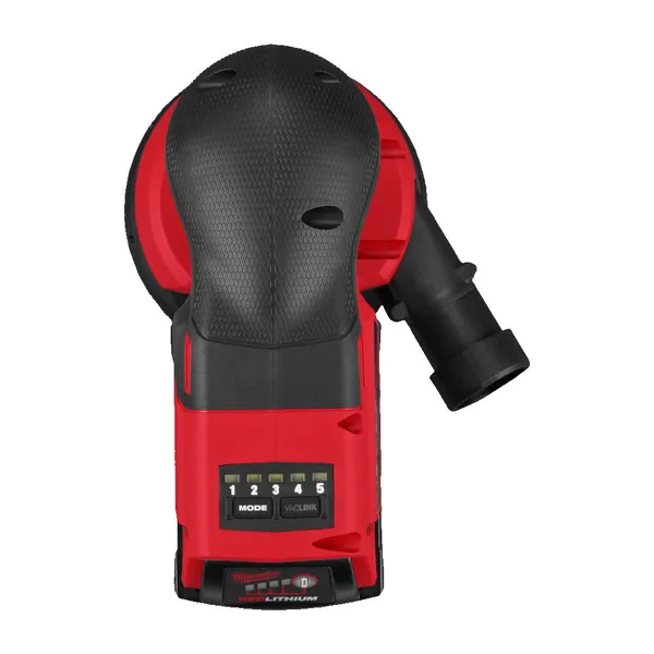 Замовити Шліфмашина ексцентрикова акумуляторна MILWAUKEE O125мм M18 FROS125-502X (ЗУ+2ак.Х5Аг+кейс) з доставкою