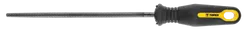 Напильник по металлу TOPEX, круглый, рукоятка двухкомпонентная, 200мм фото
