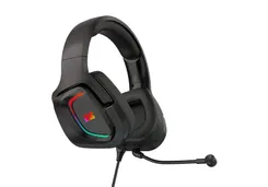 Гарнітура ігрова 2E GAMING HG340, 7.1, USB-A, RGB, 2м, чорний фото