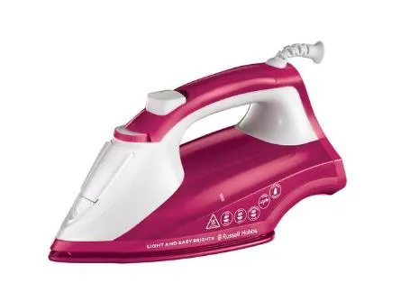 Утюг Russell Hobbs Light & Easy Brights Berry, 2600Вт, 240мл, паровой удар -115гр, постоянный пар - 35гр, керам. подошва, малиновый