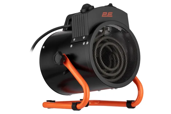 Заказать Тепловая пушка электрическая 2E Stainless, 2кВт, 20м кв, 239м куб/ч, нагрев. элемент - нерж. сталь, IPX4, черный с доставкой