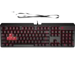 Клавиатура механическая HP OMEN Encoder, 104key, Cherry MX Red, USB-A, EN/RU, LED, чорний фото