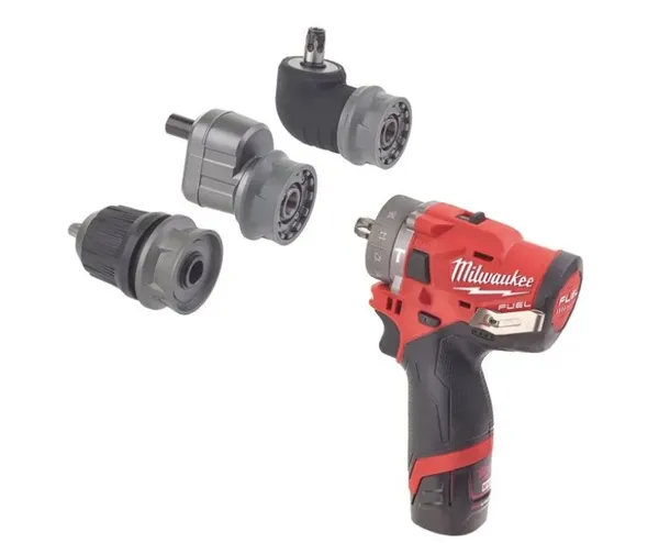 Дриль-шурупокрут з ударом акумуляторний MILWAUKEE, M12 FPDXKIT-202X, 44Нм, (+ заряд.пристрій, 2 акум., знімний патрон, 2 насадки купити в Україні