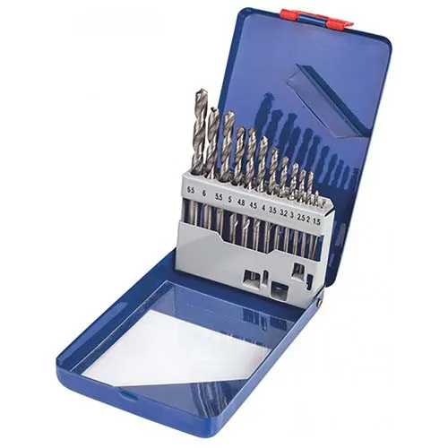 Сверла по металлу 1-10 мм, 19 шт быстрорежущая сталь P6M5 MIOL 22-095