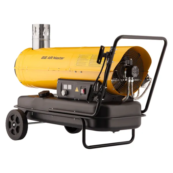 Купить Тепловая пушка дизель/керосин 2E PowerHeat D30i, непрямого нагрева, 30кВт, 400м кв, 780м куб/ч, колеса, IPX4, жёлтый
