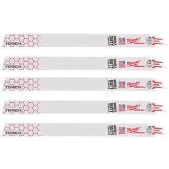 Полотно для шабельних пил TORCH MILWAUKEE, 300х1,4мм, (5шт), (метал) фото