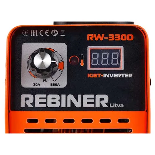 Сварочный апарат инвертор в кейсе Rebiner RW-330DK купить в Украине