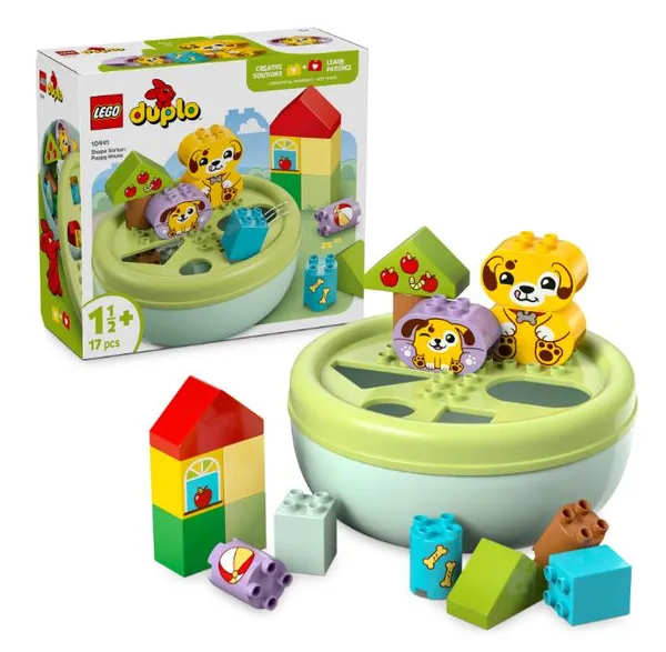 Конструктор LEGO DUPLO My First Сортировщик фигур: домик для щенков
