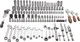 Набiр торцевих ключів Neo Tools, 1, 4, 3, 1/2" CrV, 150 шт. фото №3