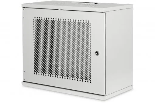 Шафа DIGITUS 19", 9U, SOHO, металеві двері, 540x400 мм, 60кг максимально, сіра