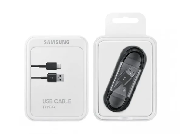 Кабель USB-A > USB-С зарядки/синхронизации Samsung, 1.5м, Type-C, черный