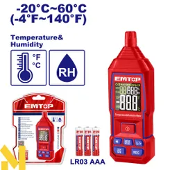 Измеритель влажности и температуры (гигрометр) EMTOP EMTM35031 фото