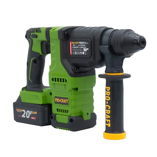 Аккумуляторный перфоратор Procraft PHA30 Кейс (с 2 акб и ЗП) цена в Украине