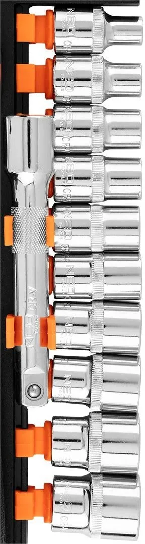 Набір торцевих головок Neo Tools, 12шт, 1/2", тріскачка 90 зубців, CrV замовити