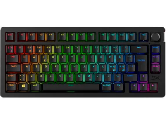 Клавиатура механическая HyperX Alloy Rise 75key, Red, USB-A/WL/BT, EN/UA, RGB, чорний