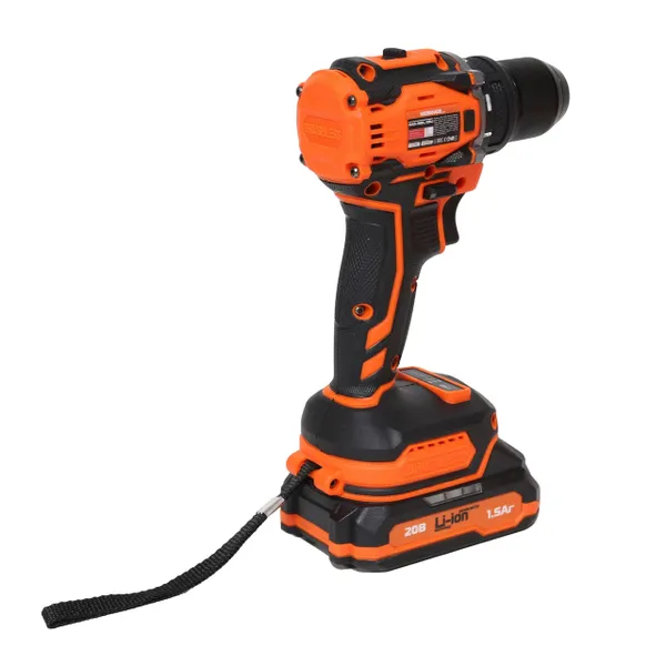 Заказать Бесщеточный аккумуляторный шуруповерт Rebiner RAD-18BL в кейсе (2 АКБ) с доставкой