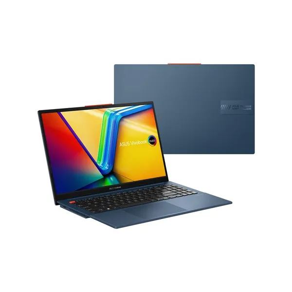 Ноутбук ASUS Vivobook S 15 K5504VA-MA385 15.6" 2.8K OLED, Intel i7-13700H, 16GB, F512GB, UMA, noOS, Блакитний