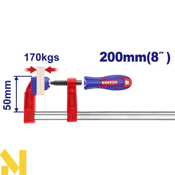 Струбцина столярна EMTOP ECLPF05201