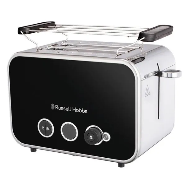 Russell Hobbs toaster Distinctions 2-Slice 1670Вт, подогрев, разморозка, пластик, черный