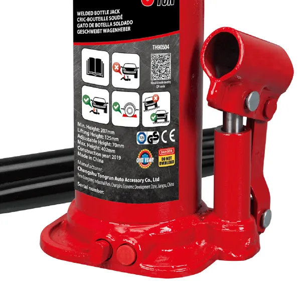 Купити Домкрат гідравл. бутил. 5т (216-41З мм) кейс