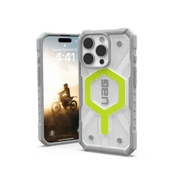 Чохол UAG для iPhone 16 Pro, Pathfinder Clear Magsafe, Active Neon фото