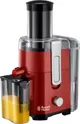 Соковыжималка Russell Hobbs Desire центробежная 550Вт, чаша-0.75л, жмых-2л, пластик, красно-черный