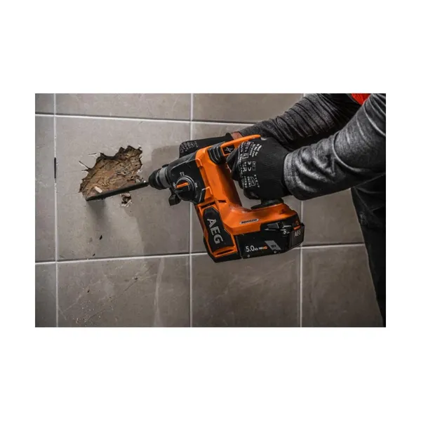 Перфоратор акум. BBH18BL2-502C AEG, 18В, 2х5Аг, 0-1500об/хв, 0-5000рух/хв, Ø30/13/26, 2.5Дж, 3,08кг відгуки