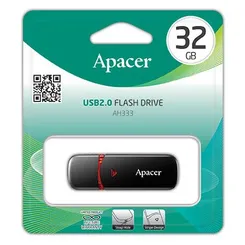 Накопичувач Apacer  32GB USB 2.0 Type-A AH333 Чорний фото