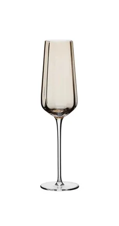 Набор бокалов для шампанского ARDESTO Black Mars Altair 300мл, 2шт, стекло, золотистый фото