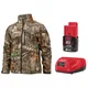 Куртка з підігрівом MILWAUKEE, M12 HJCAMO6-201(L), камуфляжна (розмір L) (+зар.пр., 1 акум.Х 2Аг)
